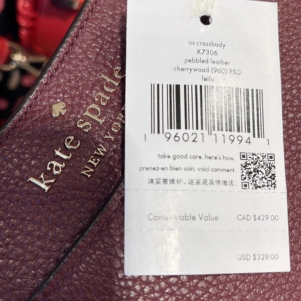 Kate Spade leila north south crossbody  Sherrywood